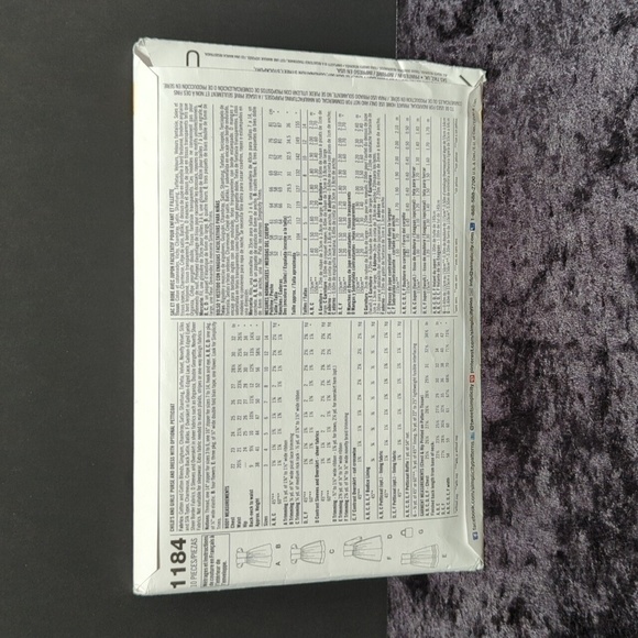 Simplicity 1184 Unused Dress Pattern Sizes K5 (7,8,10,12,14) - Picture 3 of 4